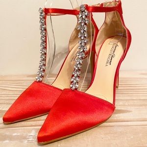 Red shoes heels Stiletto heels party shoes